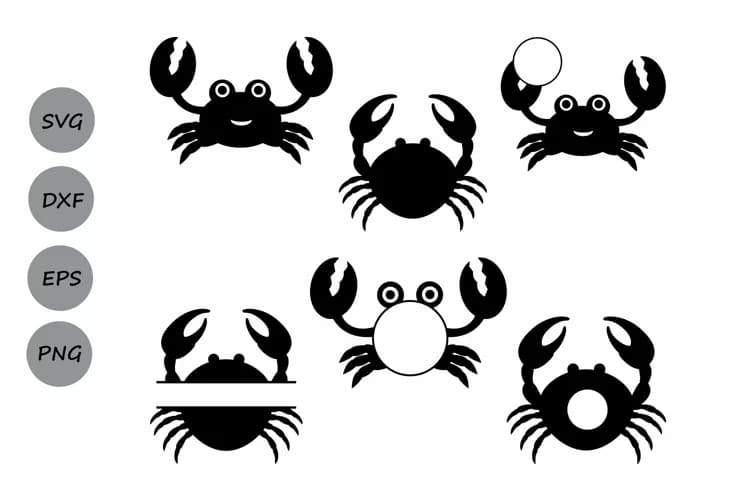 crab svg illustrations.