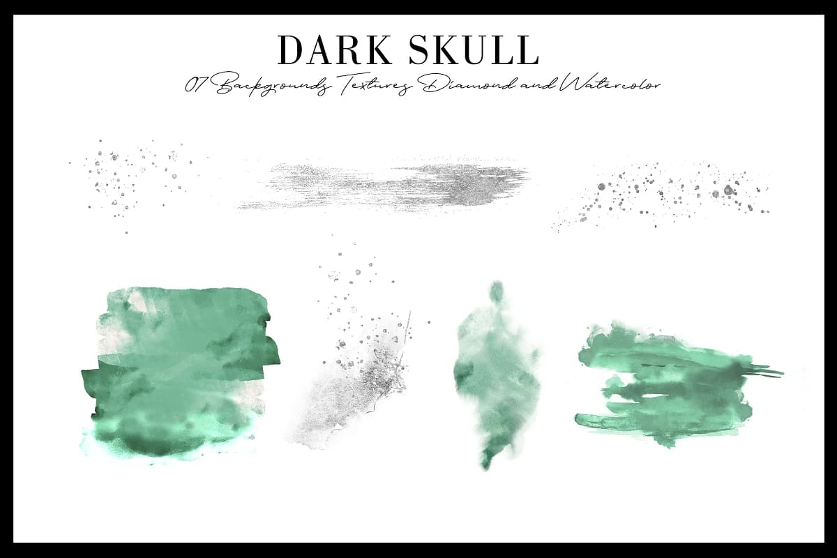 dark skull watercolor backgrounds.