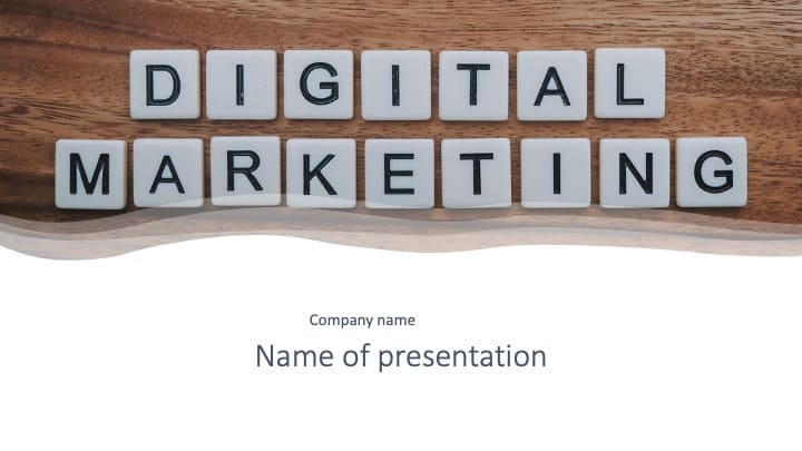 Digital Marketing Presentation Template Free 1.