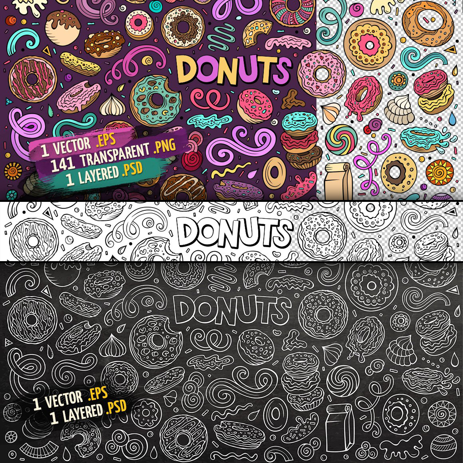 Page preview with lots of donuts.