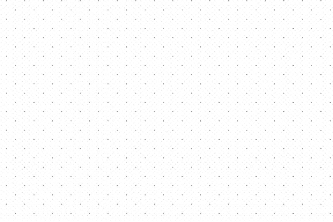 A set of dotted seamless patterns of small dots separated from each other.