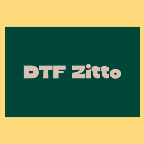 DTF Zitto Font cover image.