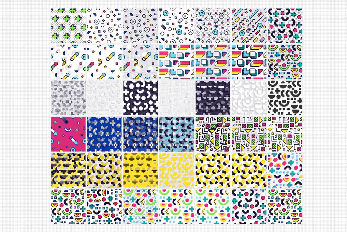 Images of dots on different colored backgrounds.