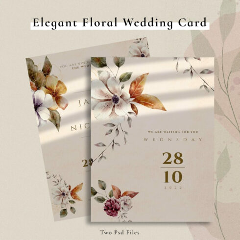 Elegant Floral Wedding Card 1500x1500 1.