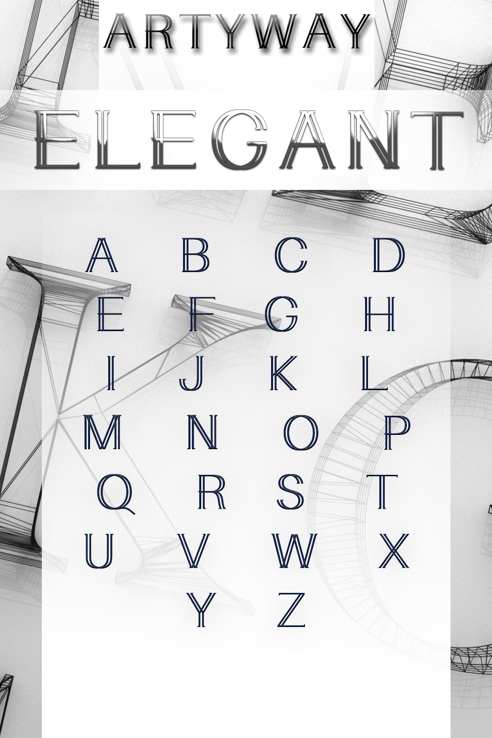 Elegant font of pinterest.