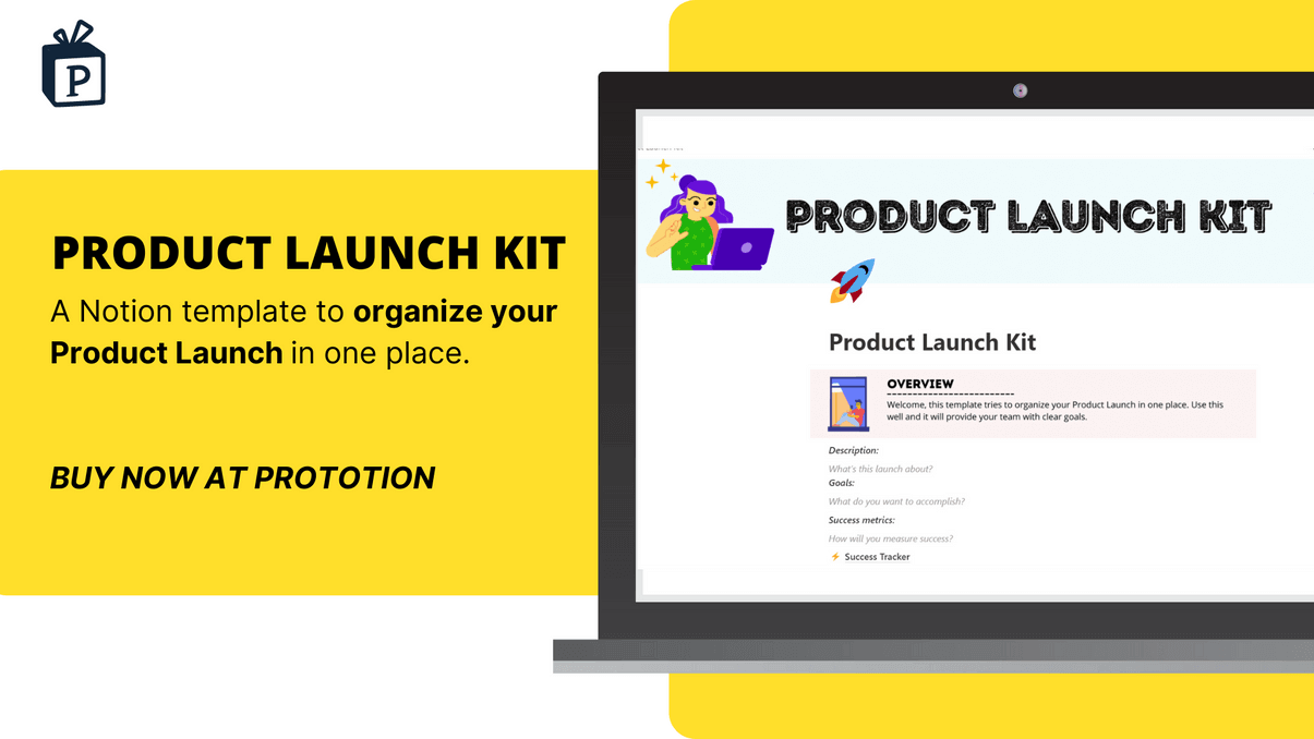 A notion template to organize your Product Launch Kit in one place.