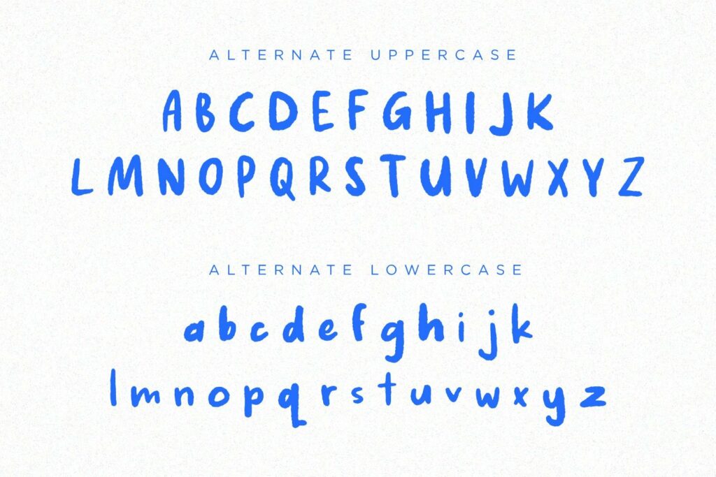 Fake nice font alternative alphabet.