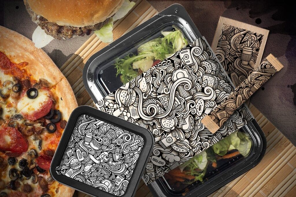 Fast Food Graphics Patterns – MasterBundles