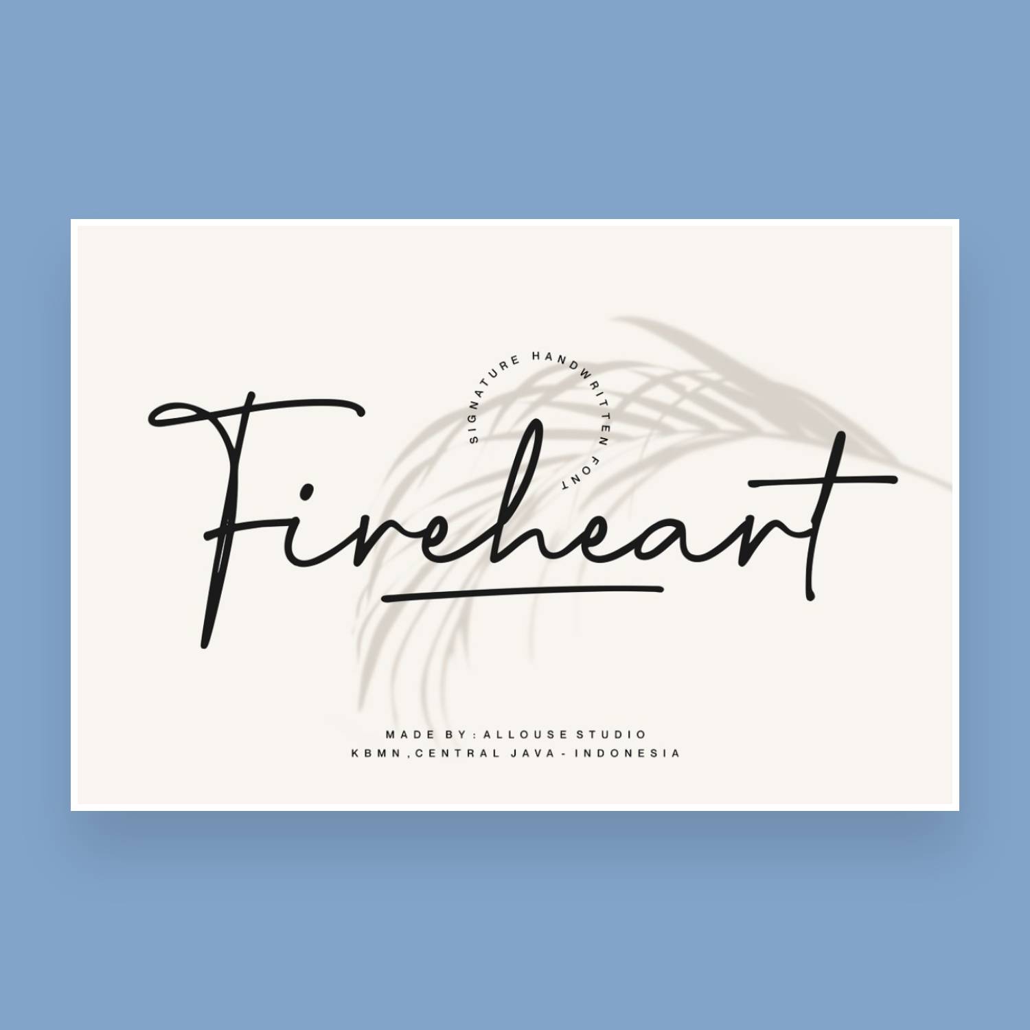 Fireheart font main cover.
