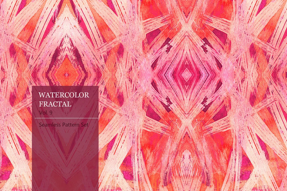 fractal watercolor pattern.