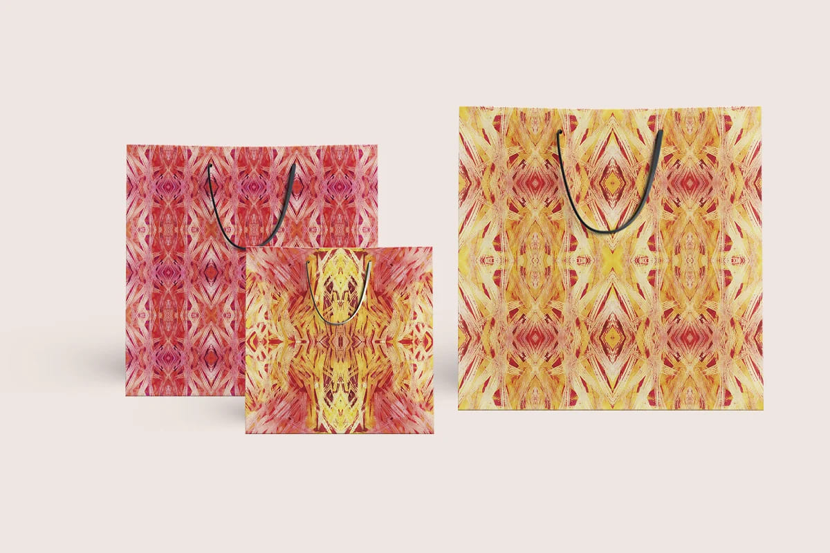 fractal watercolor pattern for bags design.