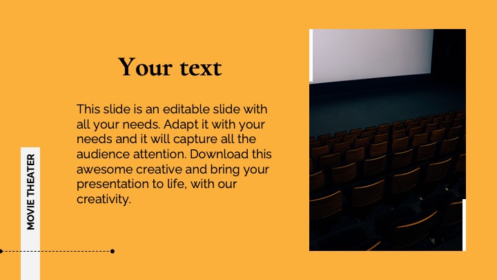Free movie theater powerpoint template.