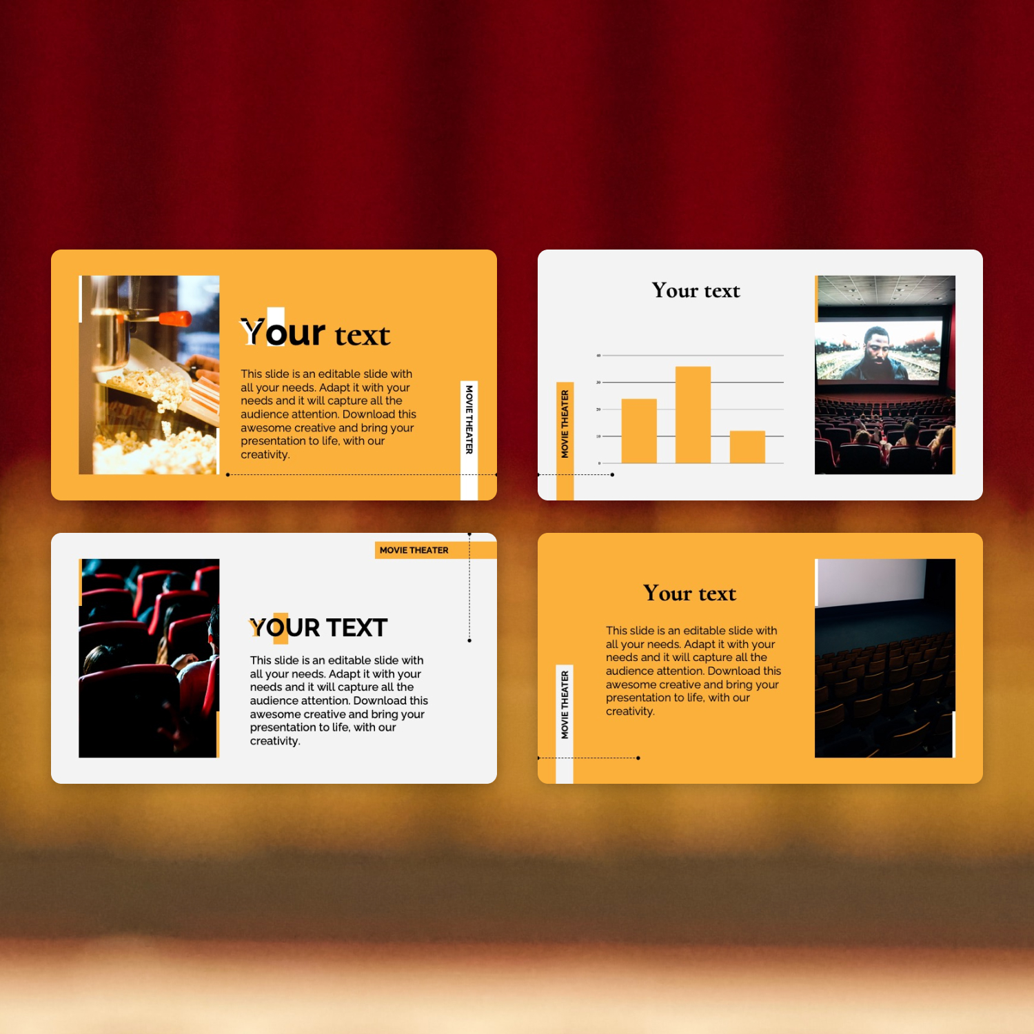 Nice four images on a slide with presentation outline.