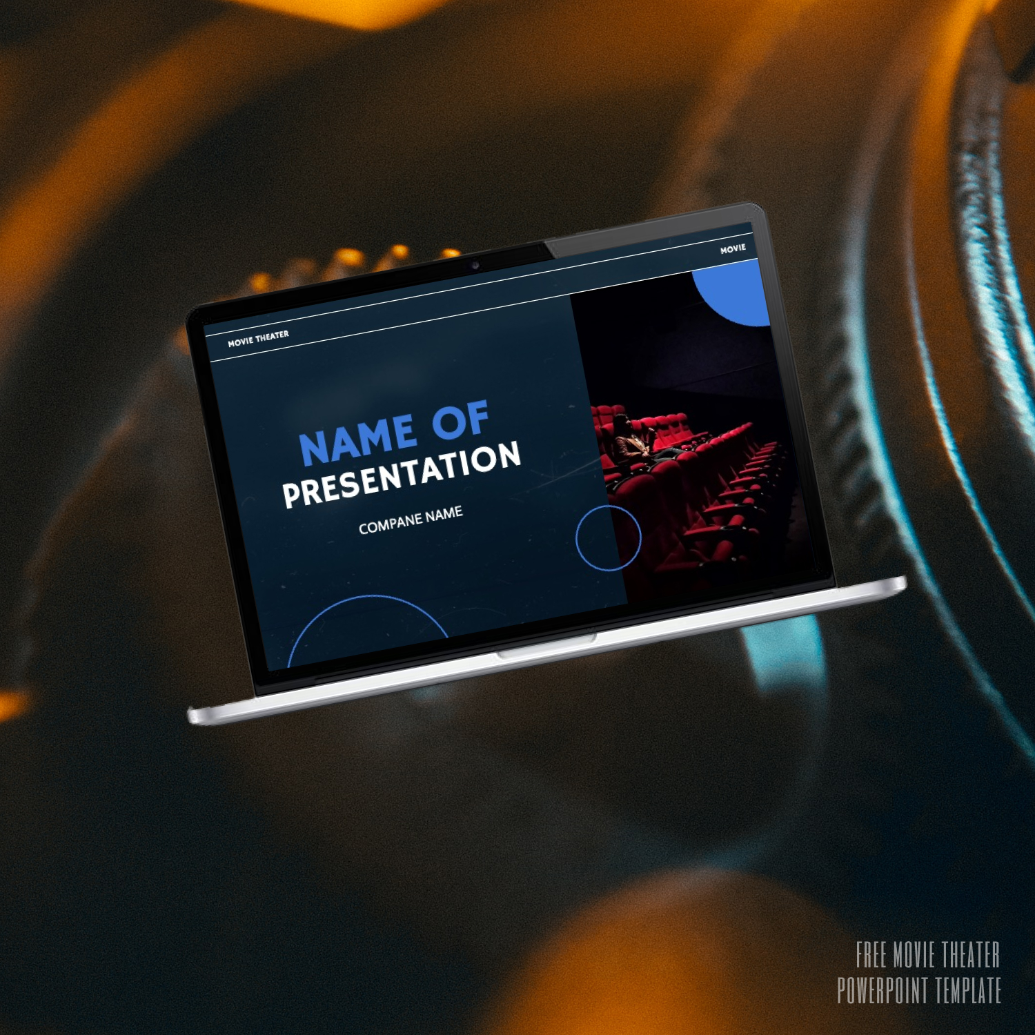 Preview of a laptop with a presentation.