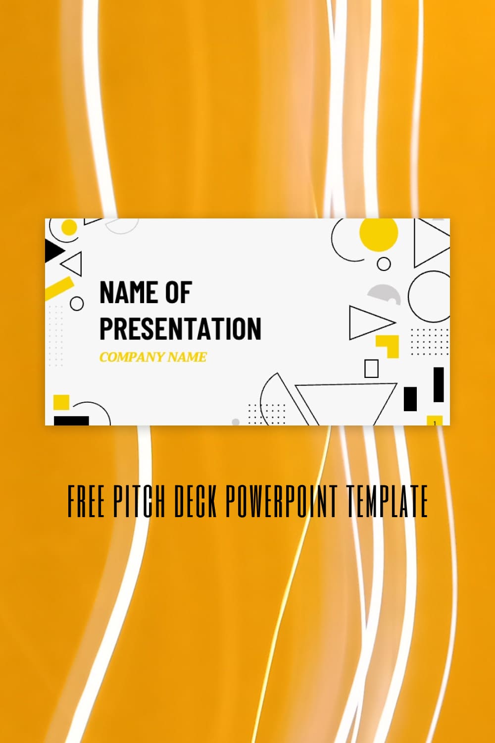 Pinterest Free Pitch Deck Powerpoint Template.