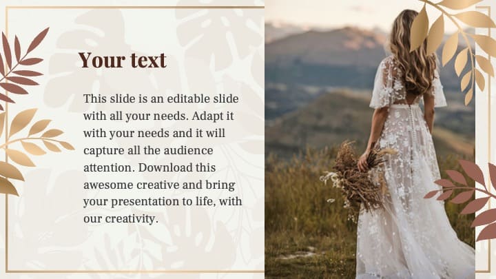 Free Rustic Wedding Powerpoint Template Preview 4.