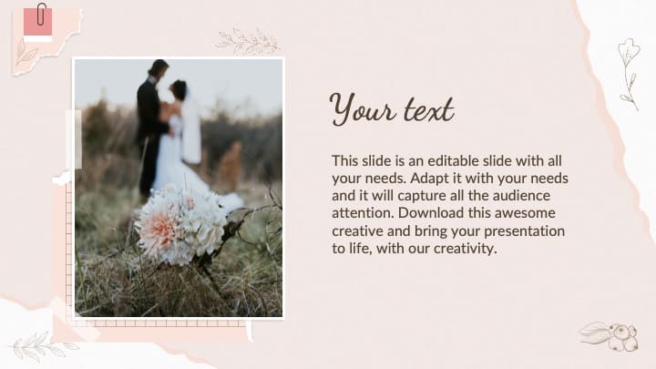 Free Wedding Slideshow Powerpoint Template Preview 4.