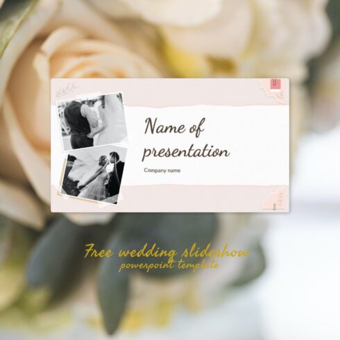 Free Wedding Slideshow Powerpoint Template 1500 1.