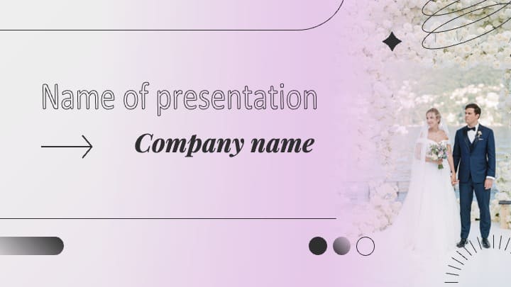 Free Wedding Themed Powerpoint Template 1.