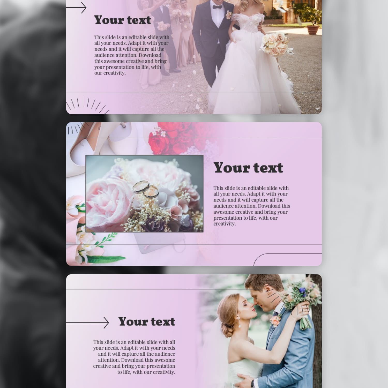 Free Wedding Themed Powerpoint Template 1500 2.