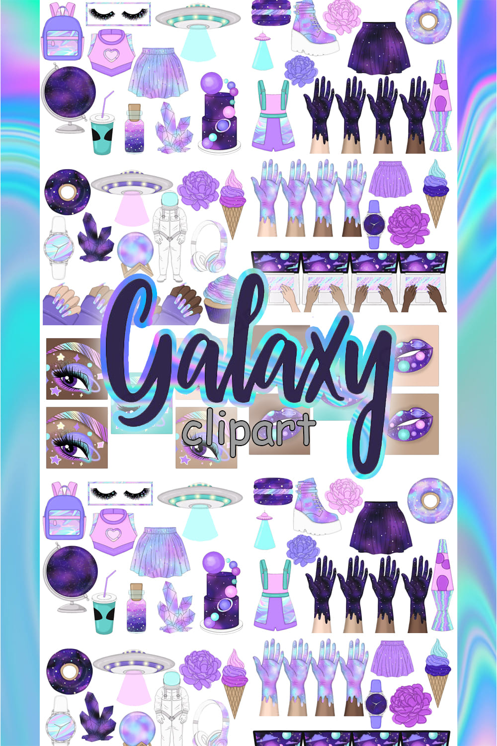 Galaxy Clipart pinterest image.
