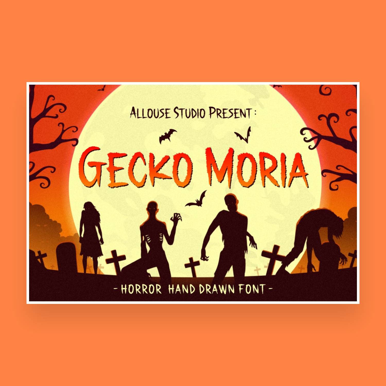 Gecko moria font main cover.