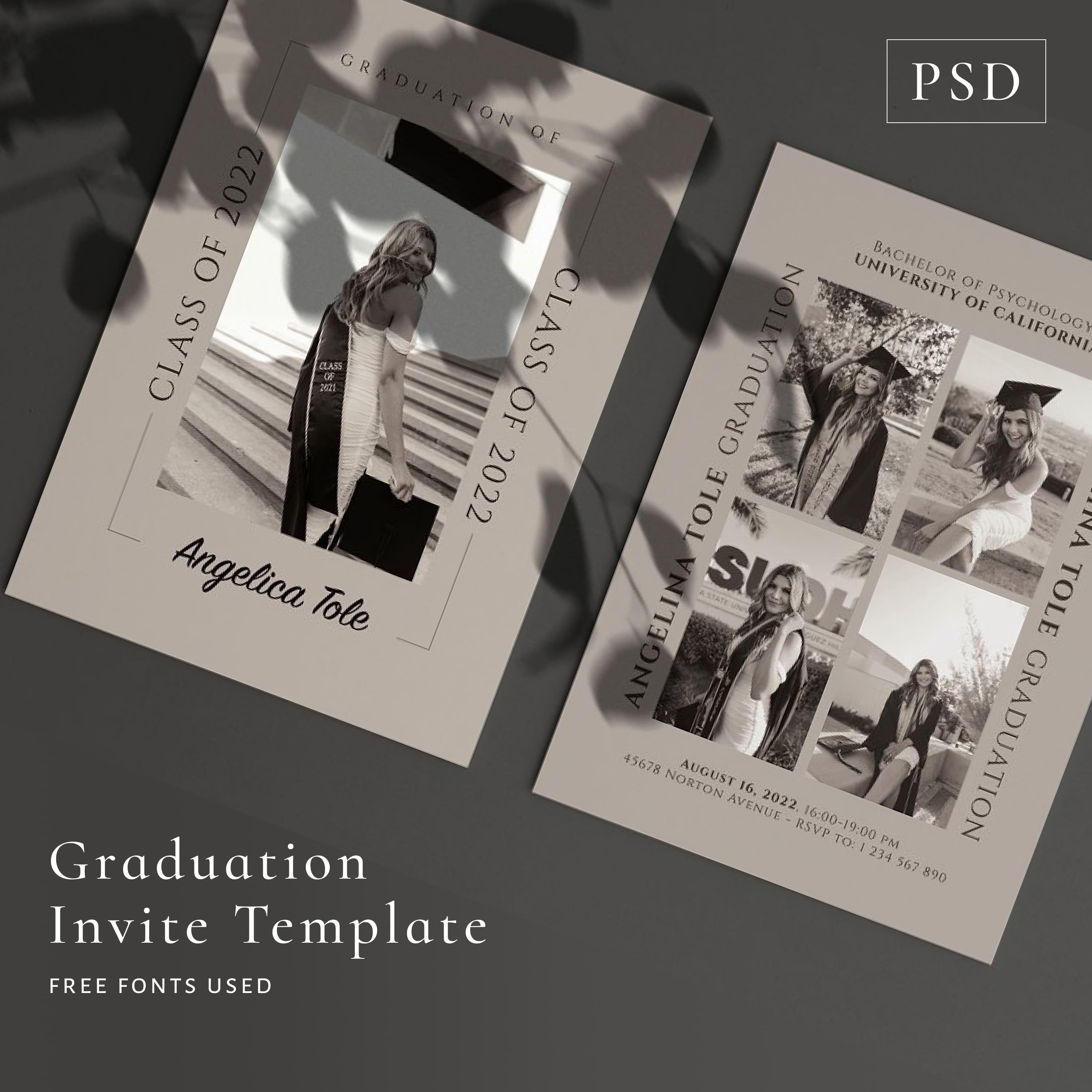 Graduation Invite Template PSD1500x1500 1.