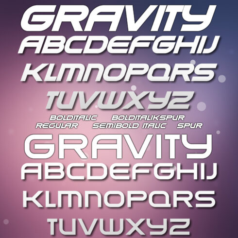 Gravity Font – MasterBundles