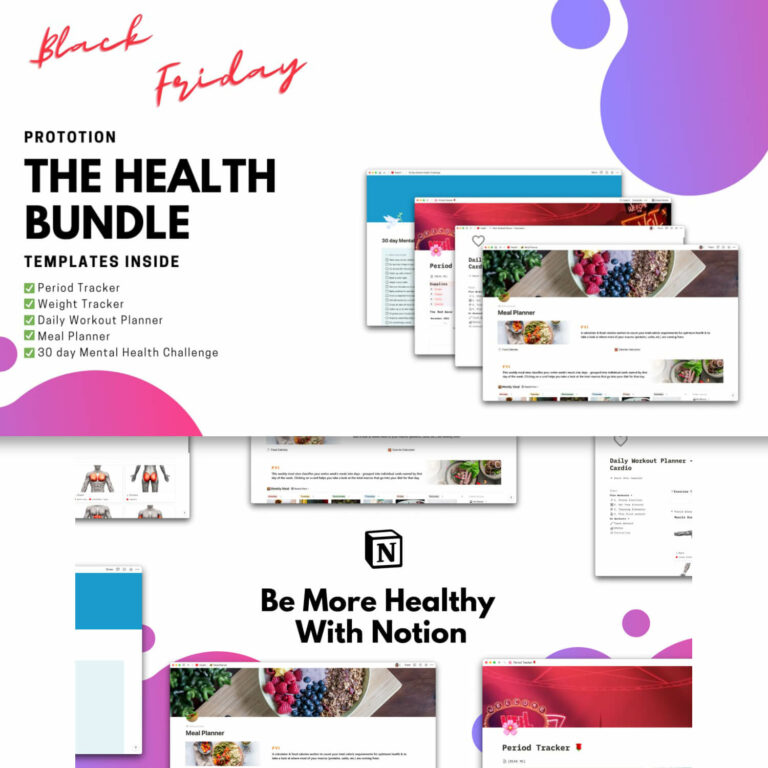 15+ Health Notion Templates 2024 MasterBundles
