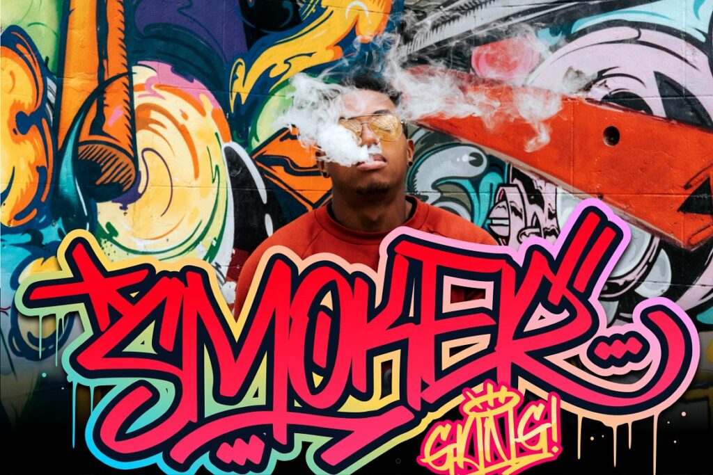 Hokia graffiti font smoker.
