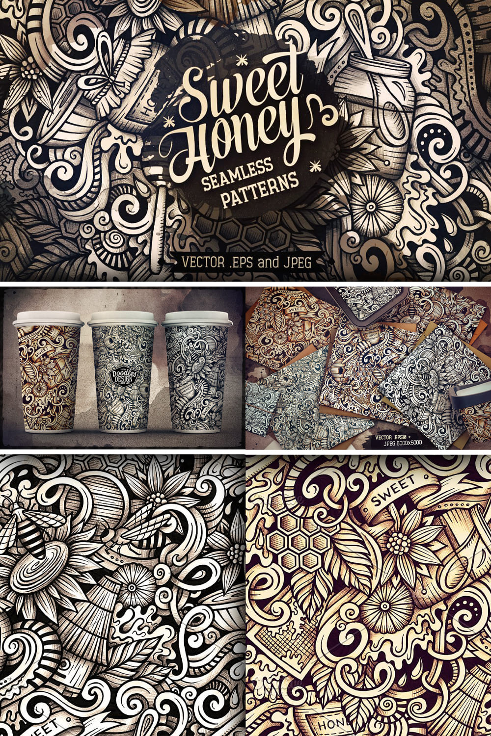 Honey Graphics Doodles Patterns Pinterest 1000 1500.