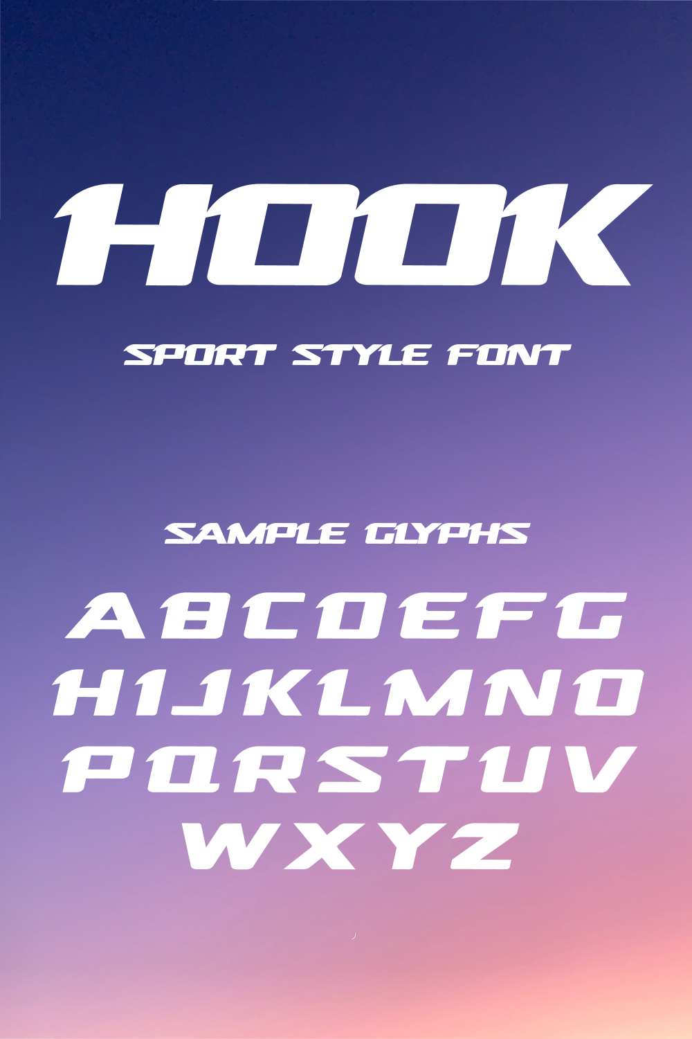 Hook font of pinterest.