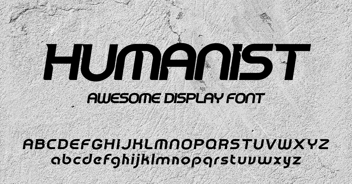 Humanist font for facebook.