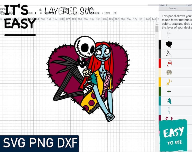 jack and sally svg images.