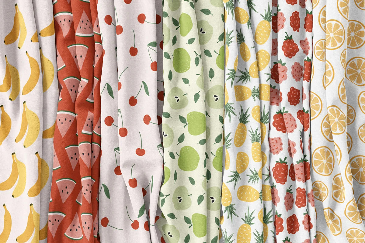 juicy fruits patterns.