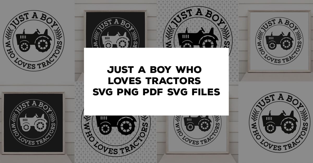 Just A Boy Who Loves Tractors facebook image.
