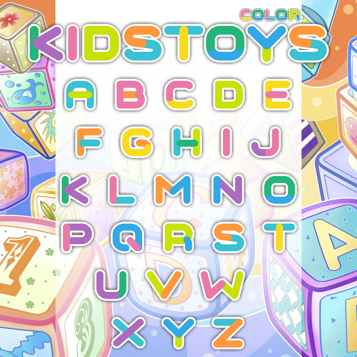 The alphabet is predicted using the font.
