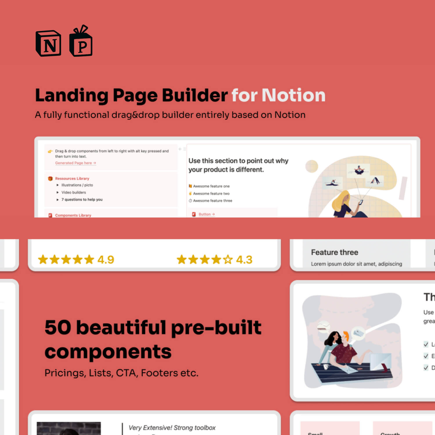 Landing Page Builder for Notion.