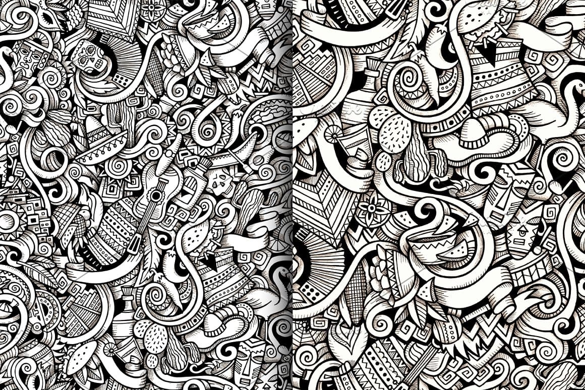 Latin American Graphics Patterns Preview 2.