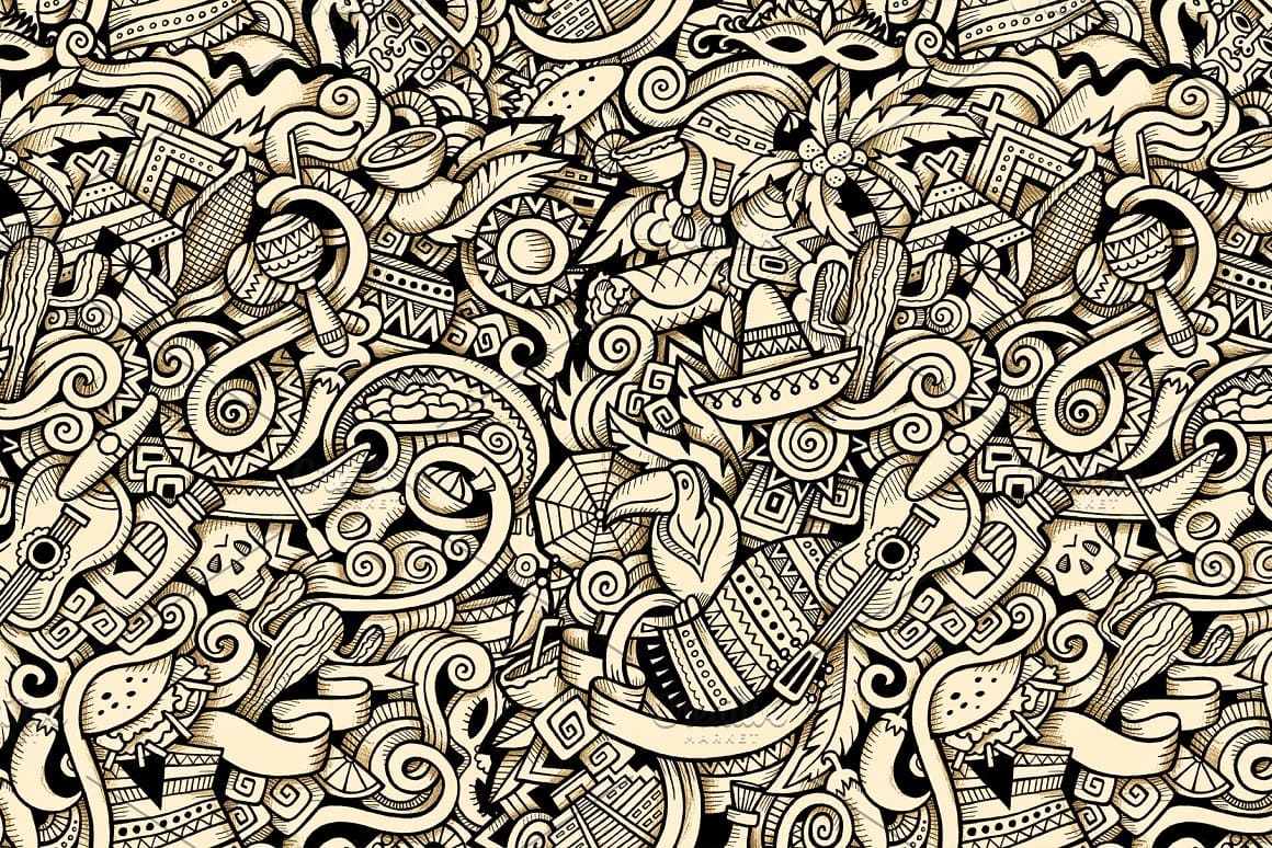 Latin American Graphics Patterns Preview 4.