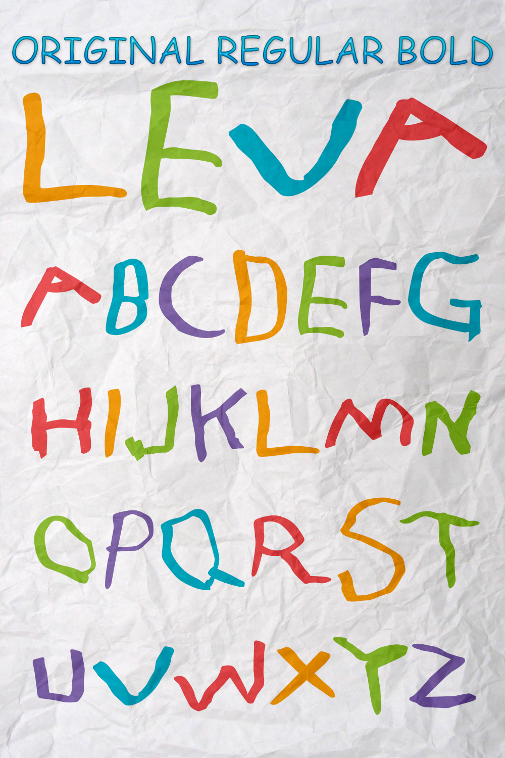 Leva font of pinterest.