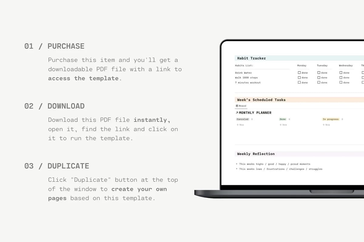 lifestyle planner notion template fully customizable.