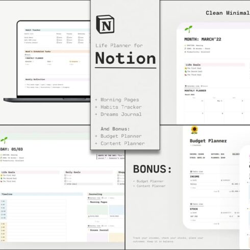 Lifestyle Planner / Notion Template | Master Bundles