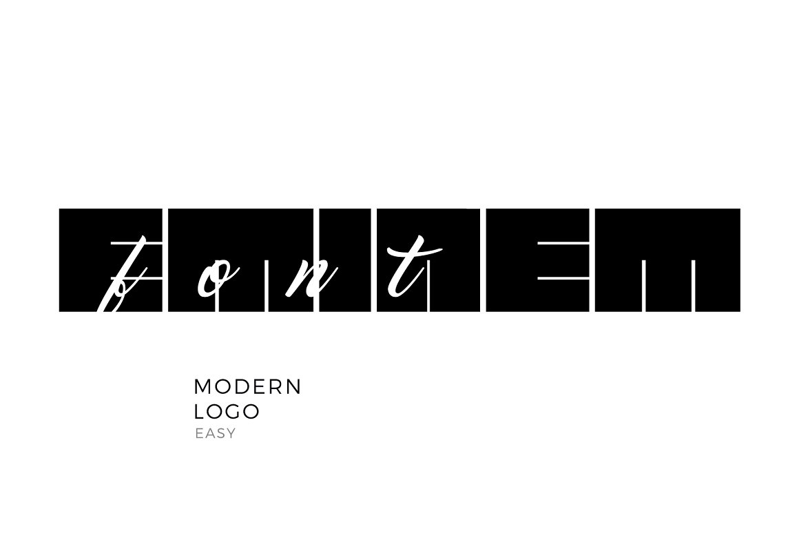 Cool name style for logo.