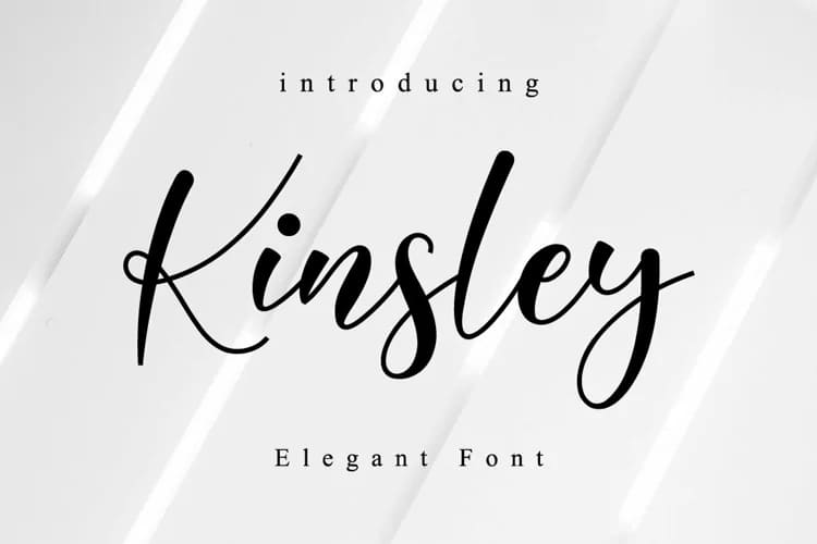 lovely font bundle, kinsley font.