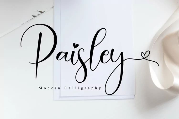 lovely font bundle, paisley font.