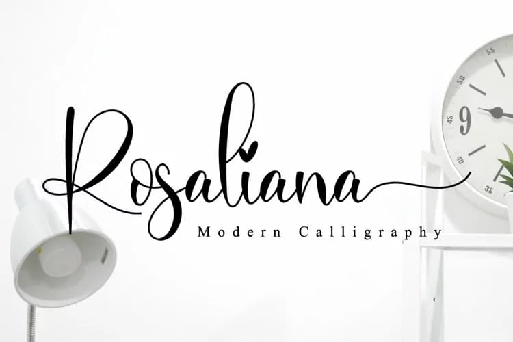 lovely font bundle, rosaliana font.