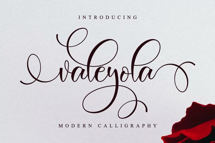lovely font bundle, valeyola calligraphy.