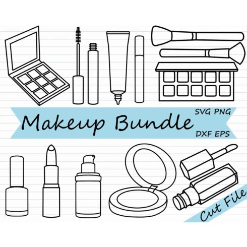Makeup SVG Bundle - Cosmetic Clipart cover image.