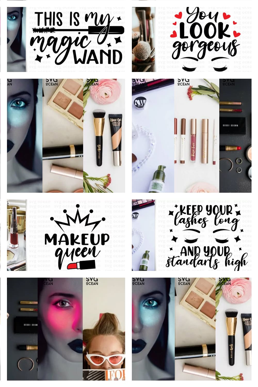makeup svg bundle designs.